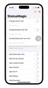 状态栏神器StatusMagic，自定义运营商名称叶子库论坛_叶子源_叶子签_个人证书定制_定制v_IPA下载_软件分享_轻松签_全能签_P12证书定制_UDID签名_叶子小花园—果粉的专属资源分享论坛！叶子论坛